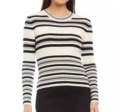 Karen Kane Tried Ribbed Sweater In Stripe