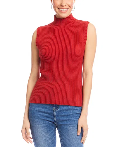 Karen Kane Turtleneck Sweater In Red