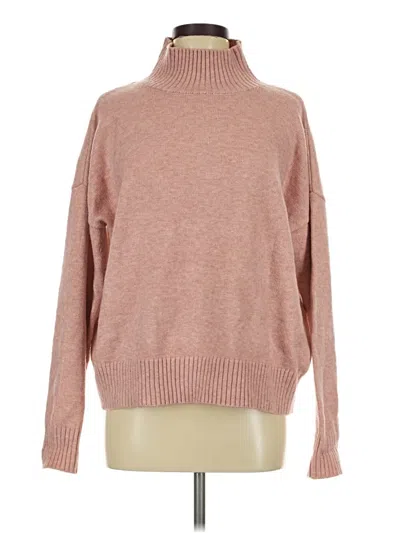 Pre-owned Karen Kane Turtleneck Sweater In Tan