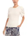 Karen Kane Twist Sleeve Top In Cream