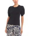 Karen Kane Twist Sleeve Top In Navy