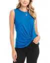Karen Kane Sleeveless Pick-up Top In Mediterranean Blue In Marine Blue