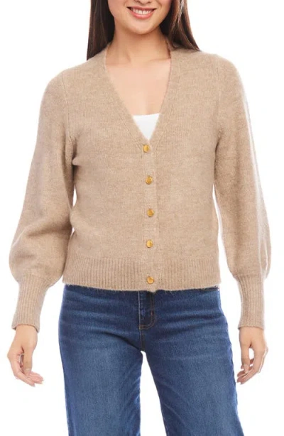Karen Kane V-neck Cardigan In Oatmeal
