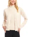 Karen Kane V Neck Cardigan Sweater In Neutral