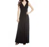 Karen Kane V-neck Maxi Dress In Black In Black