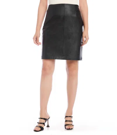 Karen Kane Vegan Mini Skirt In Black