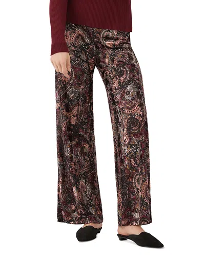 Karen Kane Velvet Burnout Wide Leg Pants In Multi