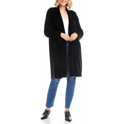 Karen Kane Velvet Duster In Black