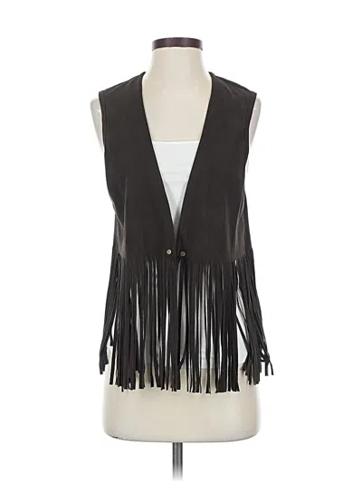 Pre-owned Karen Kane Vest In Black