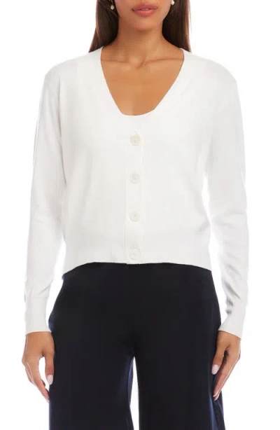 Karen Kane Cardigan Sweater In White