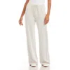 Karen Kane Wide Leg Drawstring Sweatpants In White