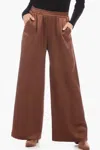 Karen Kane High Waist Pull-on Wide Leg Pants In Green