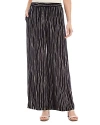 Karen Kane Stripe High Waist Wide Leg Pants In Print