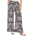 Karen Kane High Waist Wide Leg Pants In Print