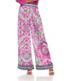 Karen Kane High Waist Wide Leg Pants In Pink