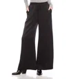 Karen Kane High Waist Pull-on Wide Leg Pants In Black