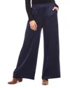 Karen Kane Wide Leg Satin Pants In Navy