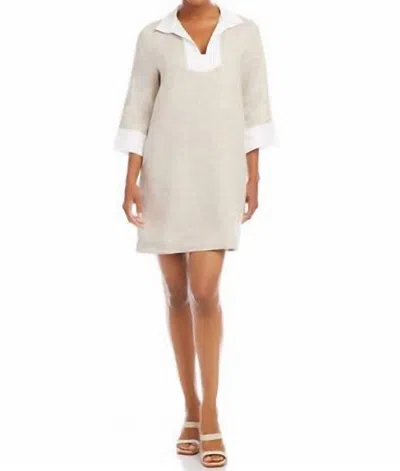 Karen Kane Women's Contrast Shift Dress In Oat