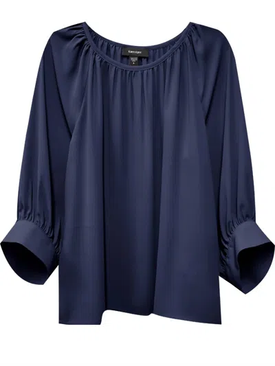 Karen Kane Women's Natasha Blouson Sleeve Top In Navy In Blue