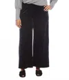 Karen Kane Crushed Velvet Ankle Wide Leg Pants