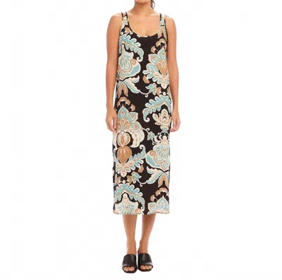 Karen Kane Women's Sleeveless Side Slit Tank Dress In Print In Black
