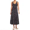 Karen Kane Plus Floral Tiered Midi Dress In Animal Print