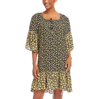 Karen Kane Womens Above Knee A-line Mini Dress In Purple