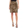 Karen Kane Womens Animal Print Corduroy Mini Skirt In Multi