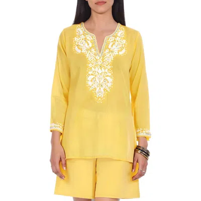 Karen Kane Womens Embellished Cotton Tunic Top