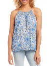 Karen Kane Womens Floral Print Lined Blouse In Multi