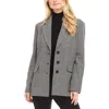 Karen Kane Houndstooth Blazer In Black