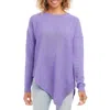 Karen Kane Asymmetric Sweater In Purple