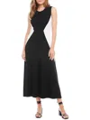 Karen Kane Womens Sleeveless Long Maxi Dress In Black