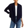 Karen Kane Calli Draped Open Front Cardigan In Blue