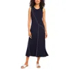 Karen Kane Reverse Seam Dress In Navy In Blue