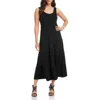 Karen Kane Tiered Midi Dress In Black