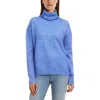 Karen Kane Womens Turtleneck Warm Pullover Sweater In Blue