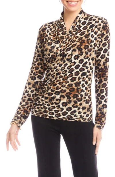 KAREN KANE KAREN KANE WRAP FRONT RUCHED TOP