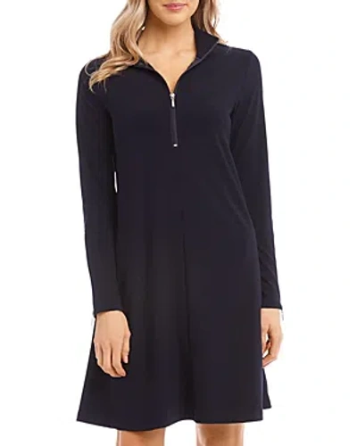 Karen Kane Zip Up Travel Dress In Black
