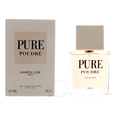 Karen Low Ladies Pure Poudre Edp 3.4 oz Fragrances 3700134411785 In White