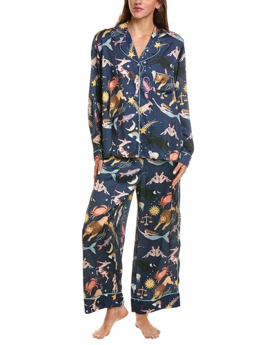 Karen Mabon 2pc Long Sleeve Pajama Set In Multi