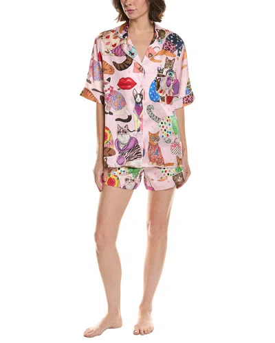 Karen Mabon 2pc Print Pajama Set In Multi