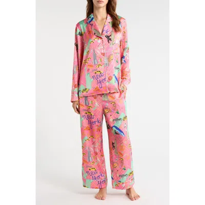 Karen Mabon City That Never Sleeps Pajamas In Pink