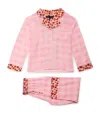 Karen Mabon Fruit Check Print Pyjama Set In Blue