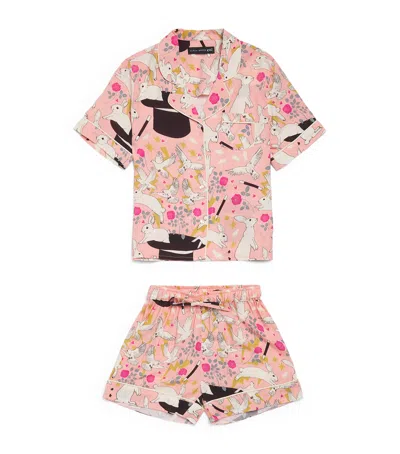 Karen Mabon Kids' Magician Print Short Pyjama Set In Multi