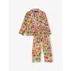 Karen Mabon Greenhouse Printed Cotton Pyjamas 2-12 In Multi