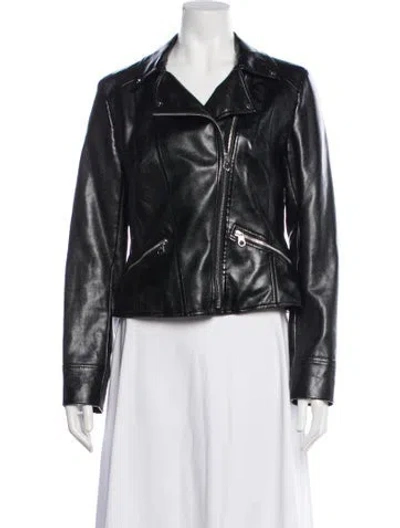 Pre-owned Karen Millen Biker Jacket In Black