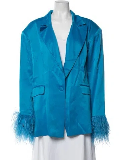 Pre-owned Karen Millen Blazer In Blue