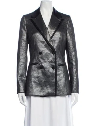 Pre-owned Karen Millen Blazer W/ Tags In Silver