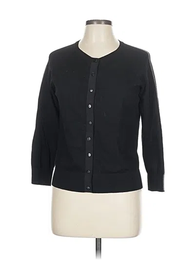 Pre-owned Karen Millen Cardigan Sweater In Black